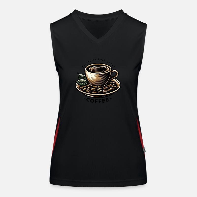 Coffee Lover's Women's Functional Contrast Tank Top