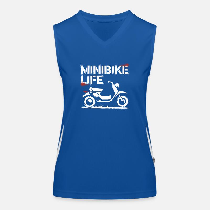 Riding fun with minibikes Women's Functional Contrast Tank Top