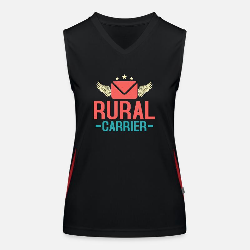 Rural Carrier Postal Worker Mailman Funktionelles Kontrast-Tank Top für Frauen