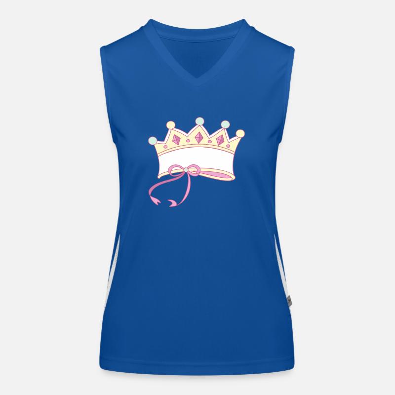 Couronne inscriptible Débardeur respirant contrasté Femme