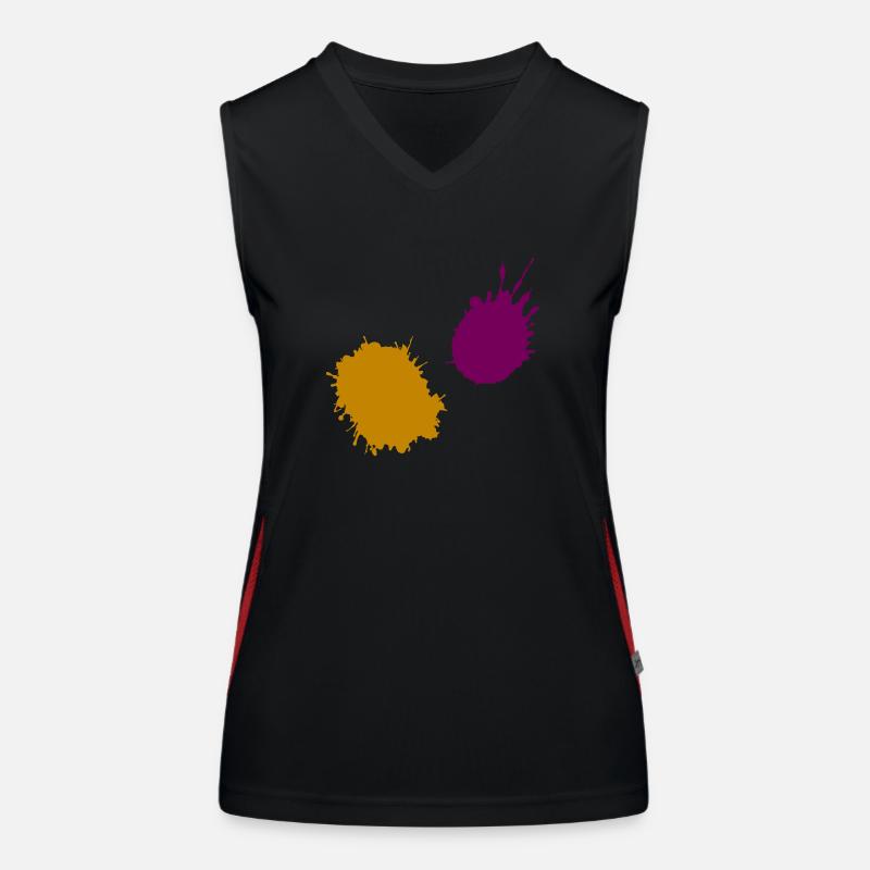 splatter farbklecks Funktionelles Kontrast-Tank Top für Frauen