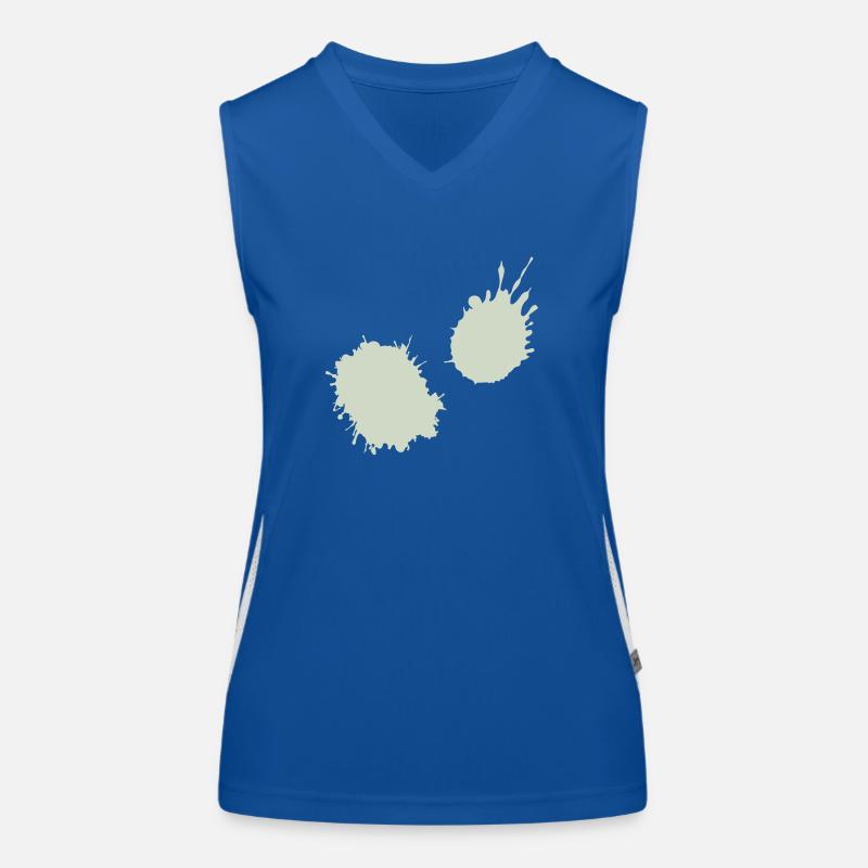 splatter farbklecks Funktionelles Kontrast-Tank Top für Frauen