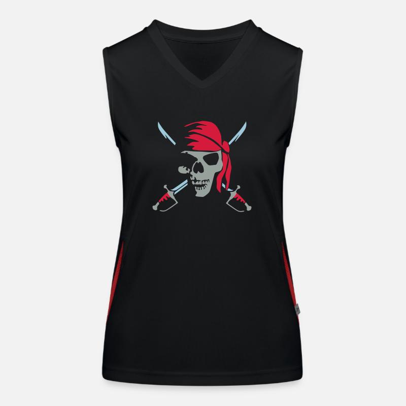 pirate_saber_022011_b_3c Women's Functional Contrast Tank Top