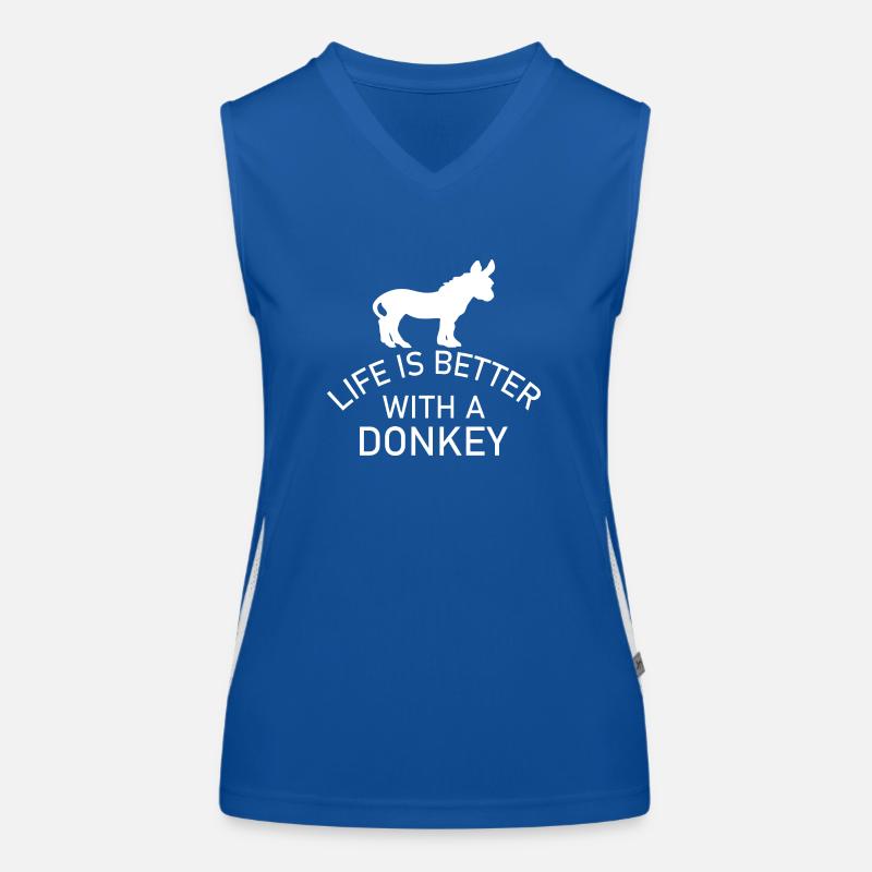 Donkey Esel Women's Functional Contrast Tank Top