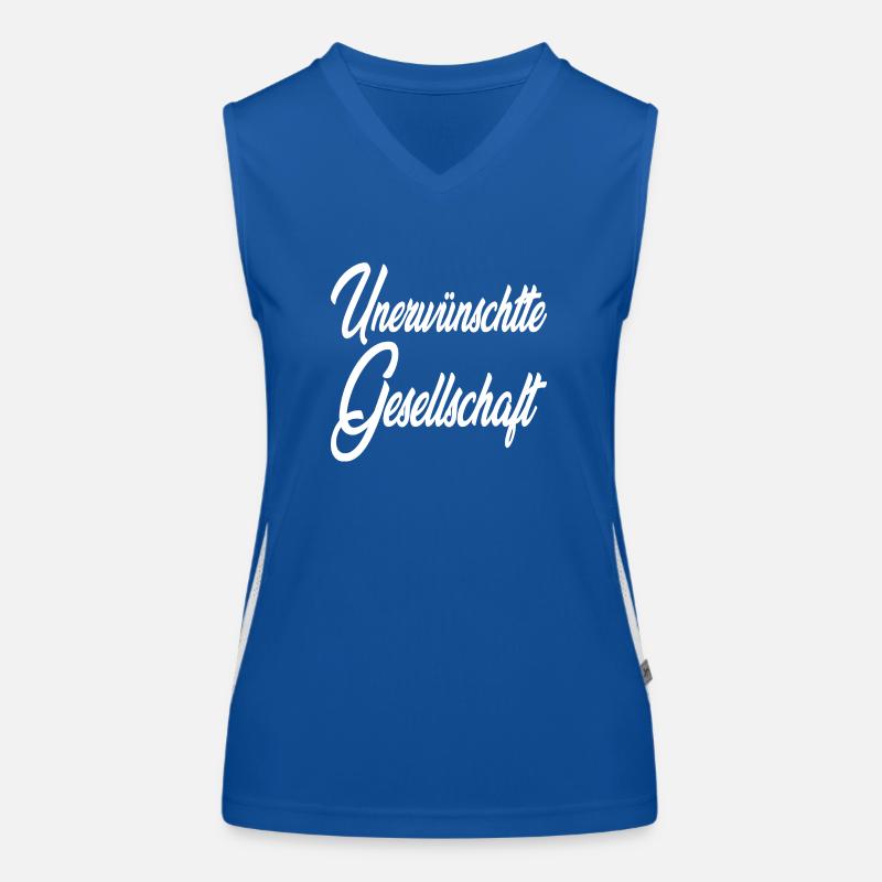 Unerwünschte Gesellschaft Funktionelles Kontrast-Tank Top für Frauen