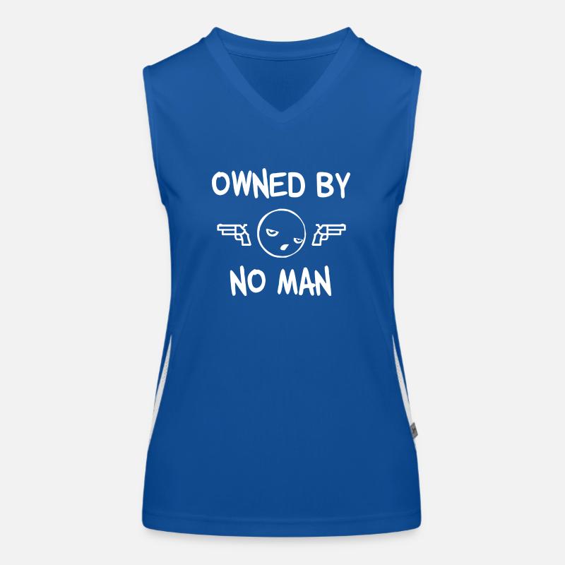 owned by no man Funktionelles Kontrast-Tank Top für Frauen