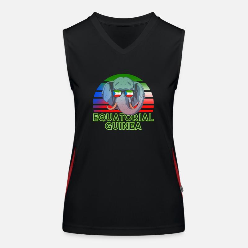 Equatorial Guinea Women's Functional Contrast Tank Top