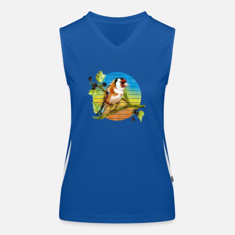 Bunter Vogel Funktionelles Kontrast-Tank Top für Frauen