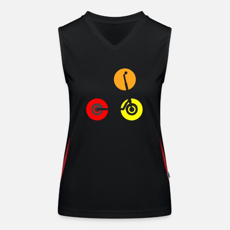 E-Scooter Roller Funktionelles Kontrast-Tank Top für Frauen