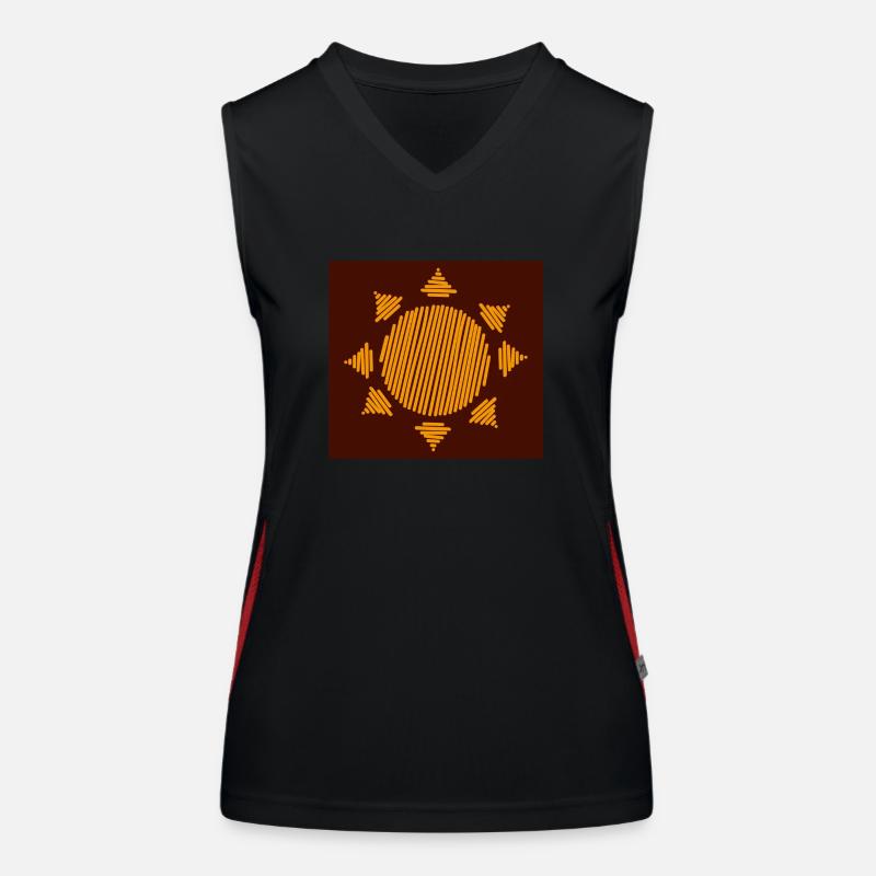 Sonne Funktionelles Kontrast-Tank Top für Frauen