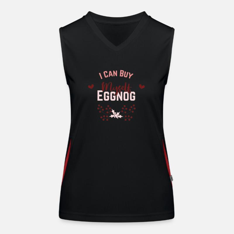 I can by myself... eggnog Women's Functional Contrast Tank Top