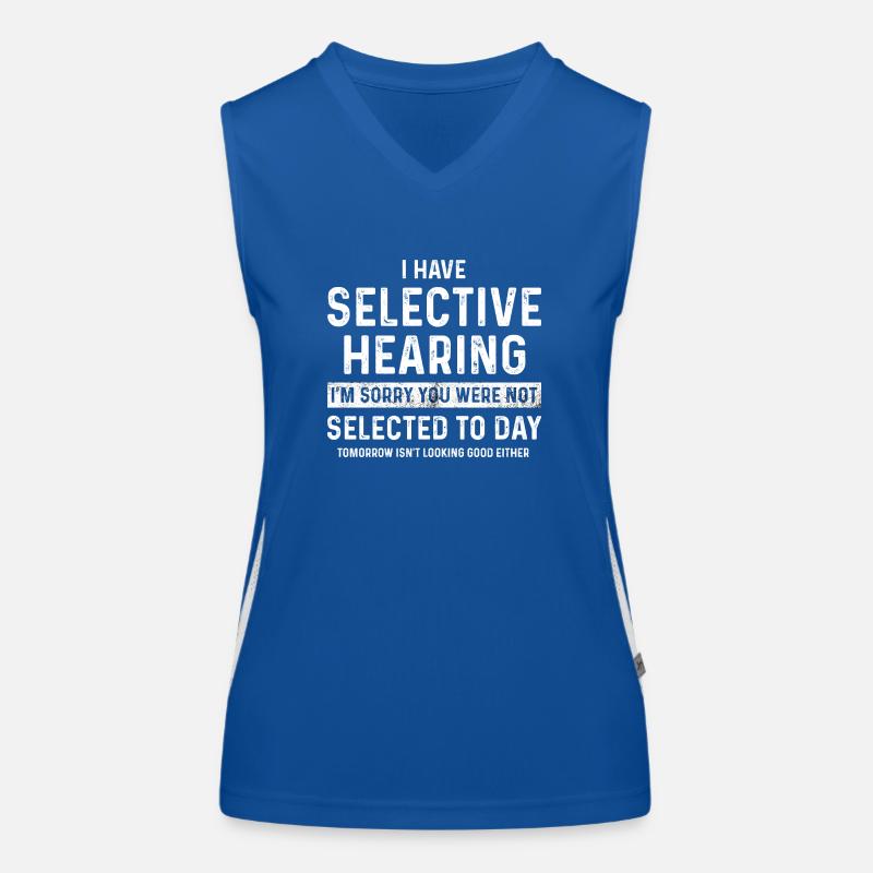J’ai une audition sélective Vous n’avez pas été sélectionné Débardeur respirant contrasté Femme