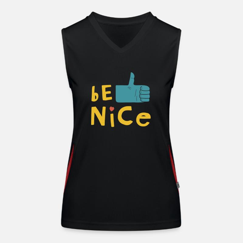 Be nice Women's Functional Contrast Tank Top