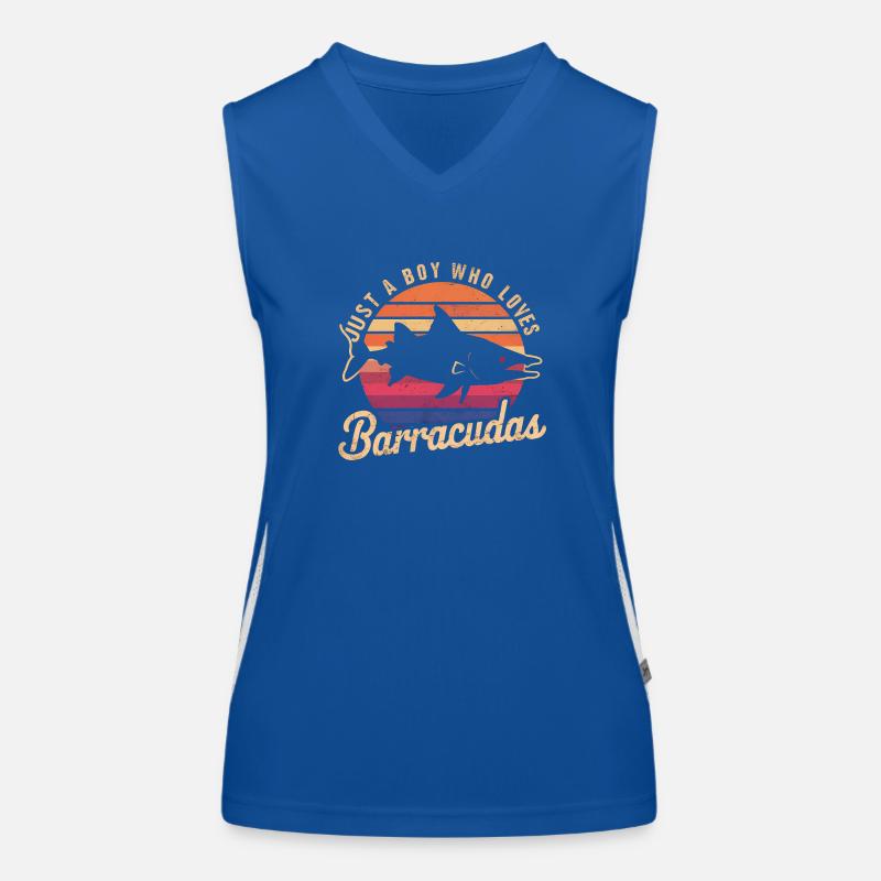 Cadeau pour Barracuda Fish Lover Débardeur respirant contrasté Femme