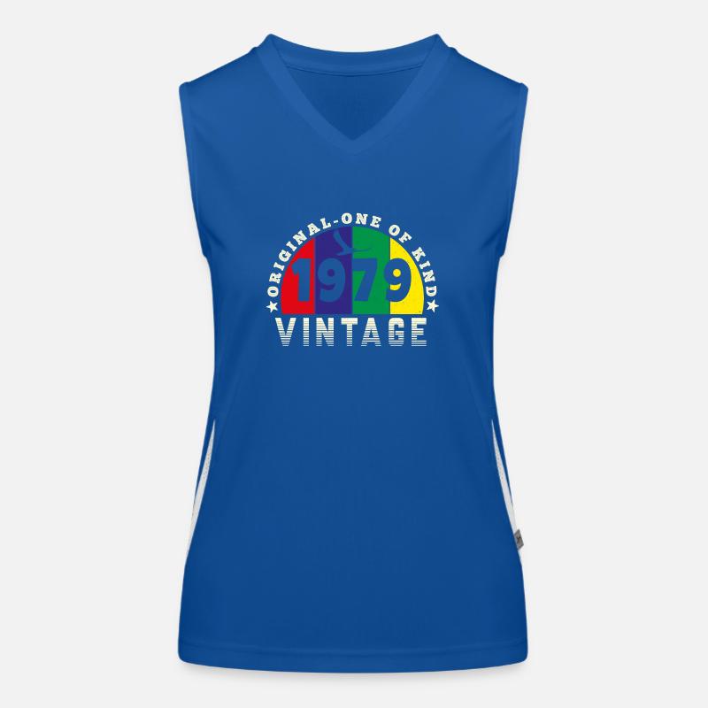 Jahrgang 1979 Retro - Bursdag Funktionelles Kontrast-Tank Top für Frauen