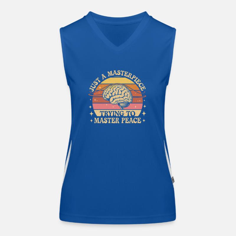 Growth through inner peace Women's Functional Contrast Tank Top