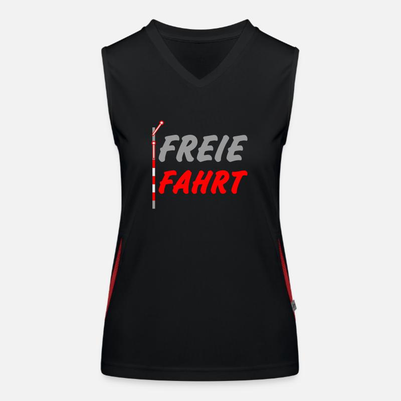 Freie Fahrt Funktionelles Kontrast-Tank Top für Frauen