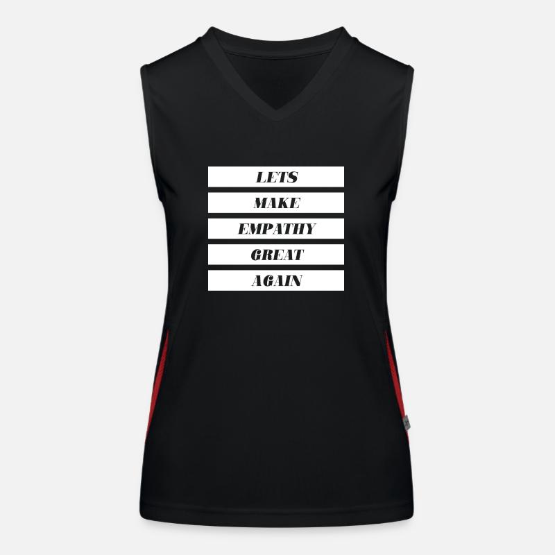 Lets Make Empathy Great Again Women's Functional Contrast Tank Top