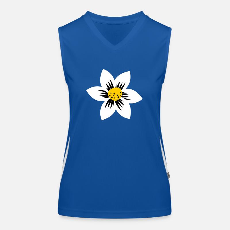 Flower Power Funktionelles Kontrast-Tank Top für Frauen