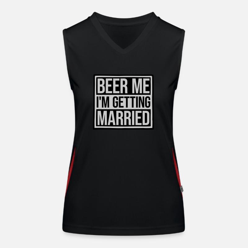 Beer Me Me marier Débardeur respirant contrasté Femme