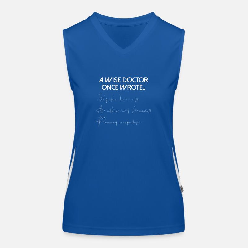 WISE DOCTOR A ÉCRIT UNE FOIS Débardeur respirant contrasté Femme