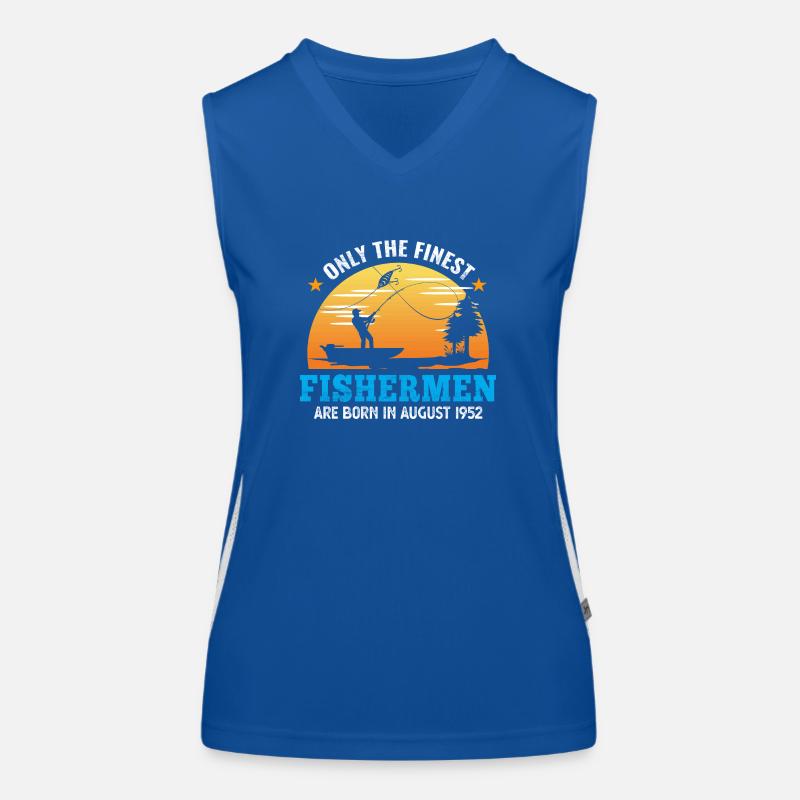 August 1952 - 70th birthday gift. Angler. Women's Functional Contrast Tank Top