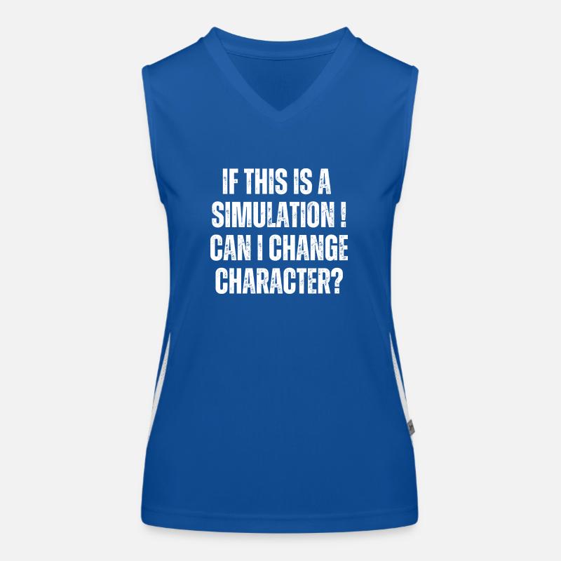 If this is a simulation can i change character? Women's Functional Contrast Tank Top