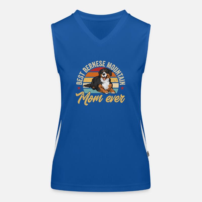 Bernese Mountain Dog Women's Functional Contrast Tank Top