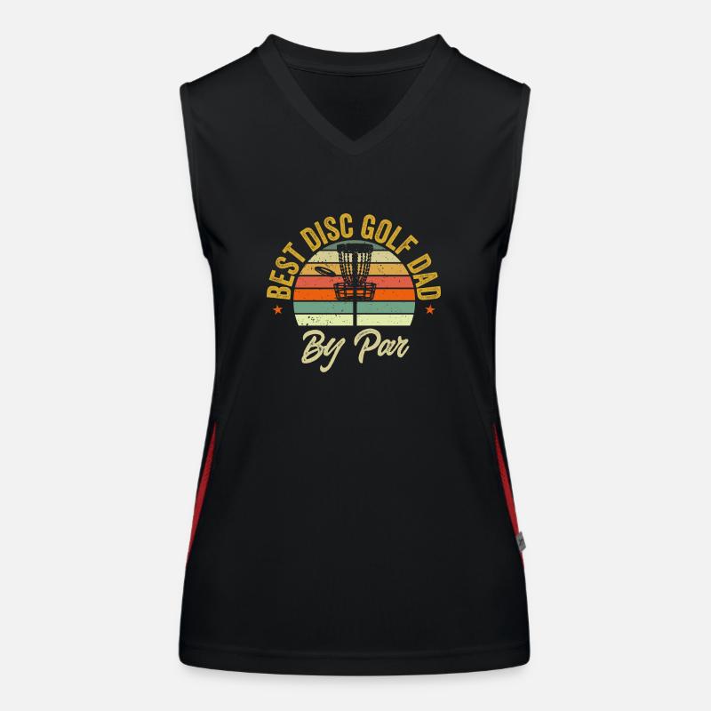 Discgolf Disc Golf Frisbee Women's Functional Contrast Tank Top