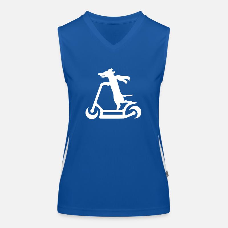 E-Scooter Scooter Débardeur respirant contrasté Femme