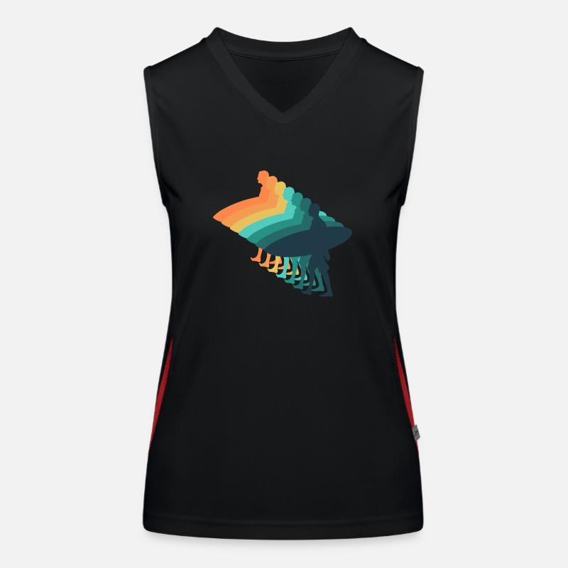 Vintage surfing Women's Functional Contrast Tank Top