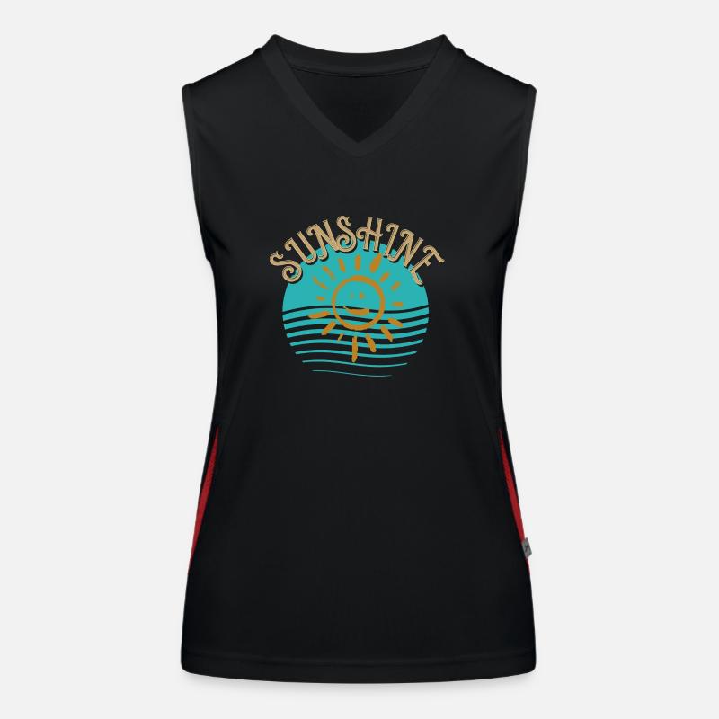 Sunshine: The Golden Elixir Women's Functional Contrast Tank Top