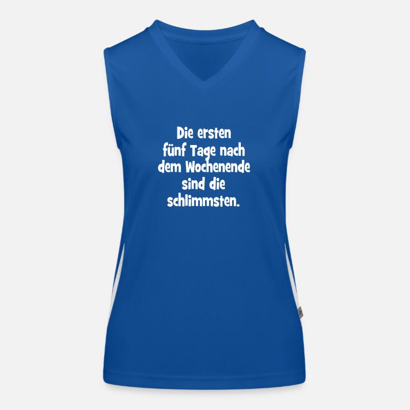 The first five days after the weekend are the Women's Functional Contrast Tank Top