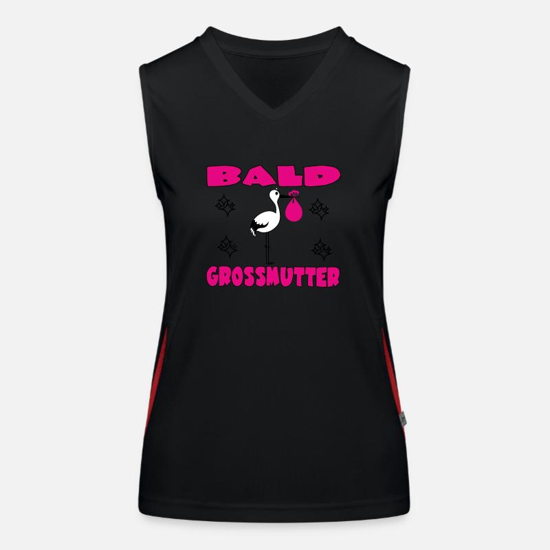 KAHLE GROSSMUTTER Funktionelles Kontrast-Tank Top für Frauen