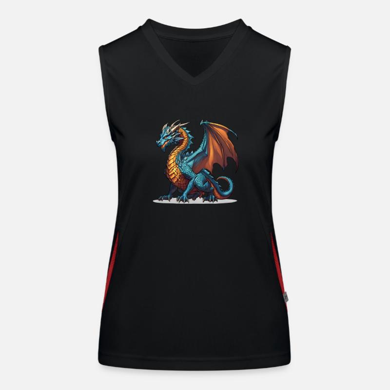 Fantasy Dragon Women's Functional Contrast Tank Top