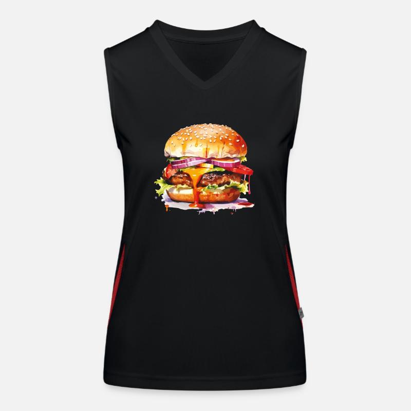 burger Débardeur respirant contrasté Femme