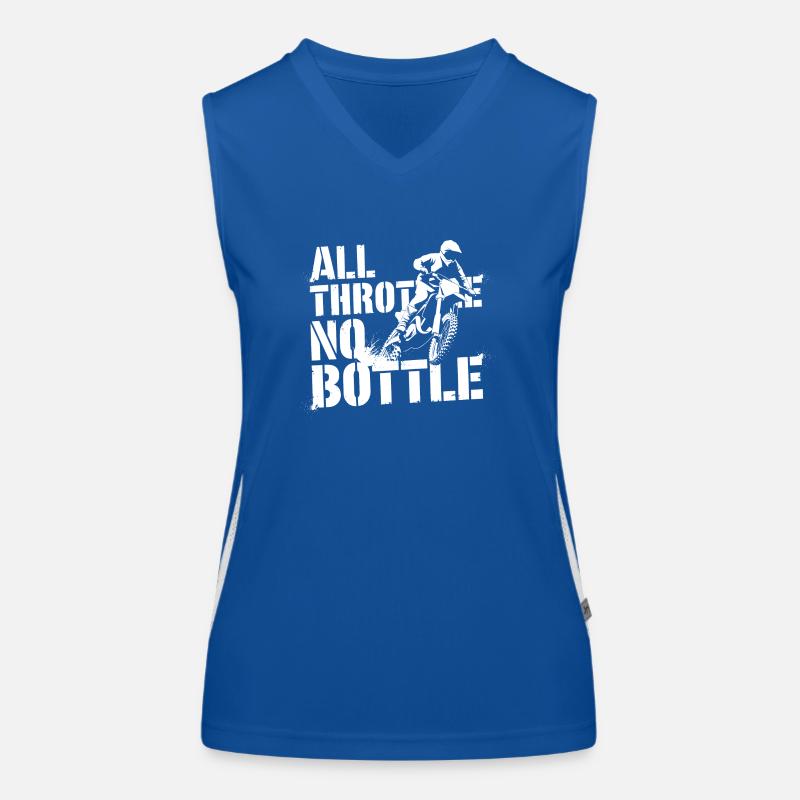Motocross Leidenschaft pur Funktionelles Kontrast-Tank Top für Frauen
