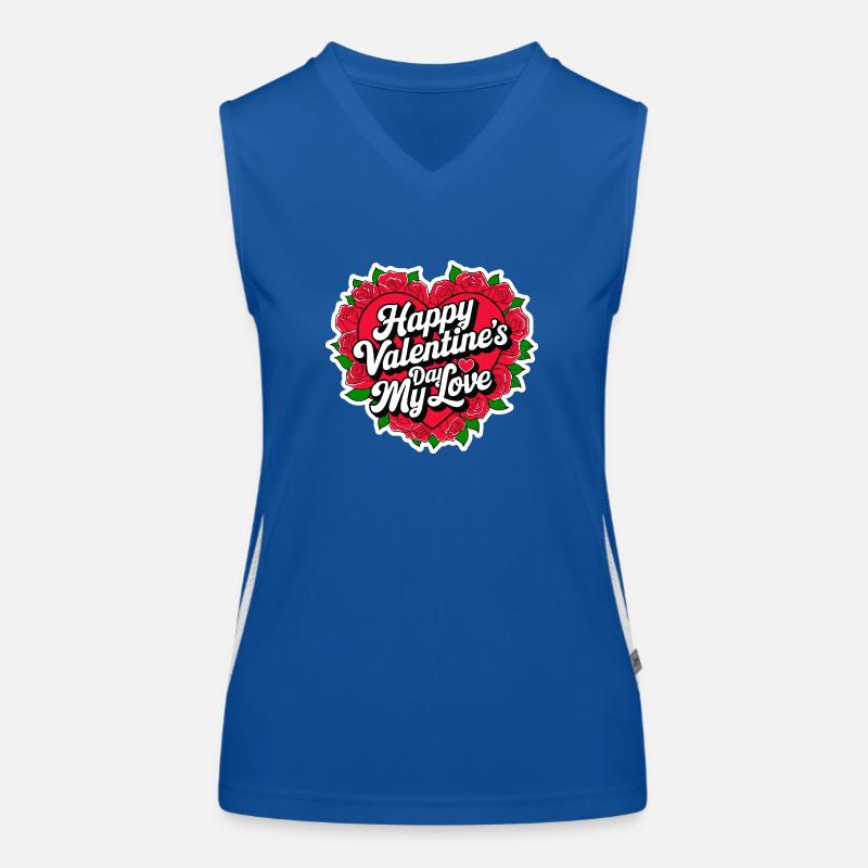 Joyeuse Saint Valentin mon amour cadeau pour elle Débardeur respirant contrasté Femme