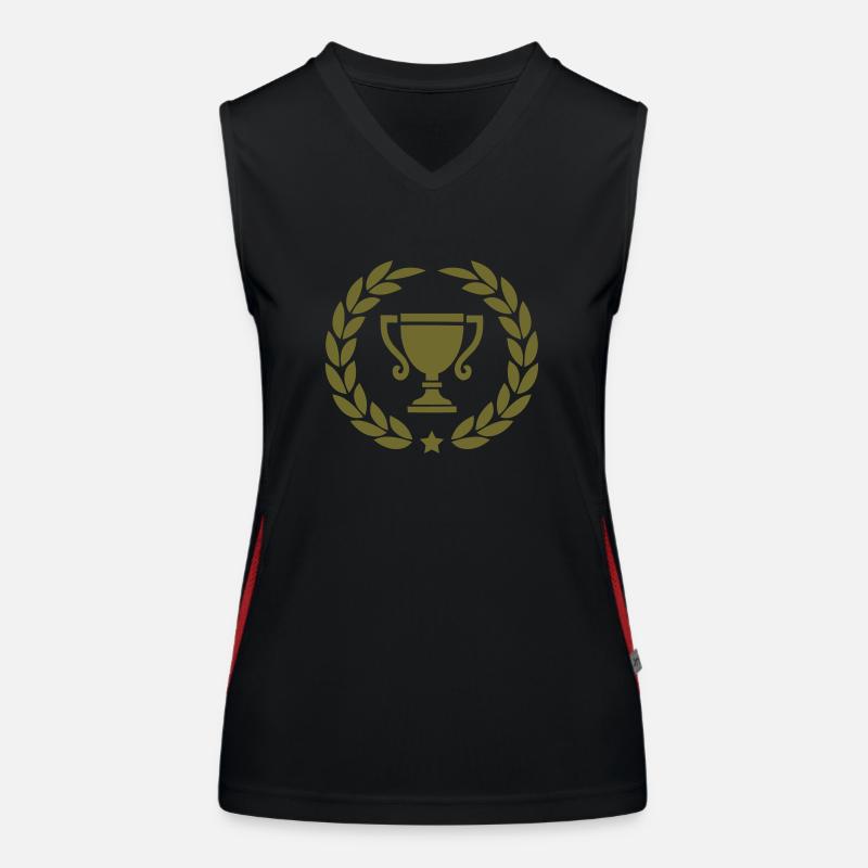 Cup laurel wreath Women's Functional Contrast Tank Top