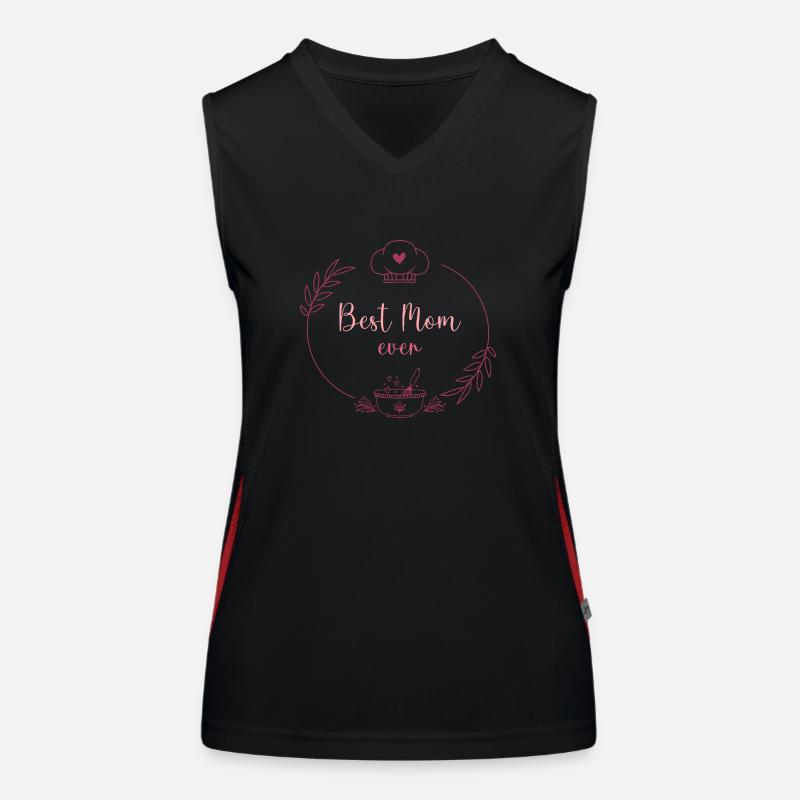 Best Mama Ever Women's Functional Contrast Tank Top