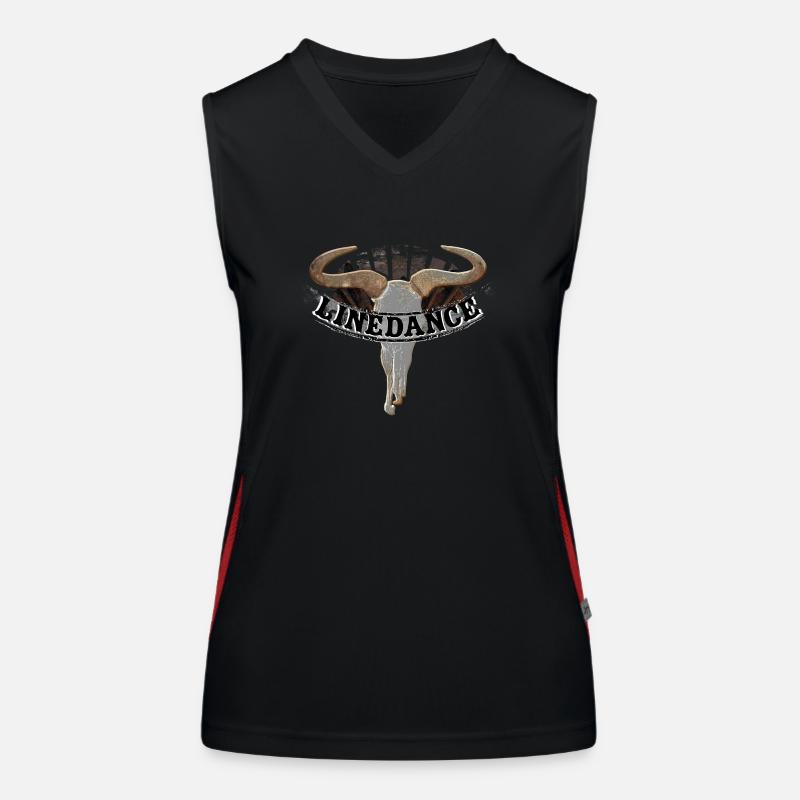 kl_linedance34b Funktionelles Kontrast-Tank Top für Frauen