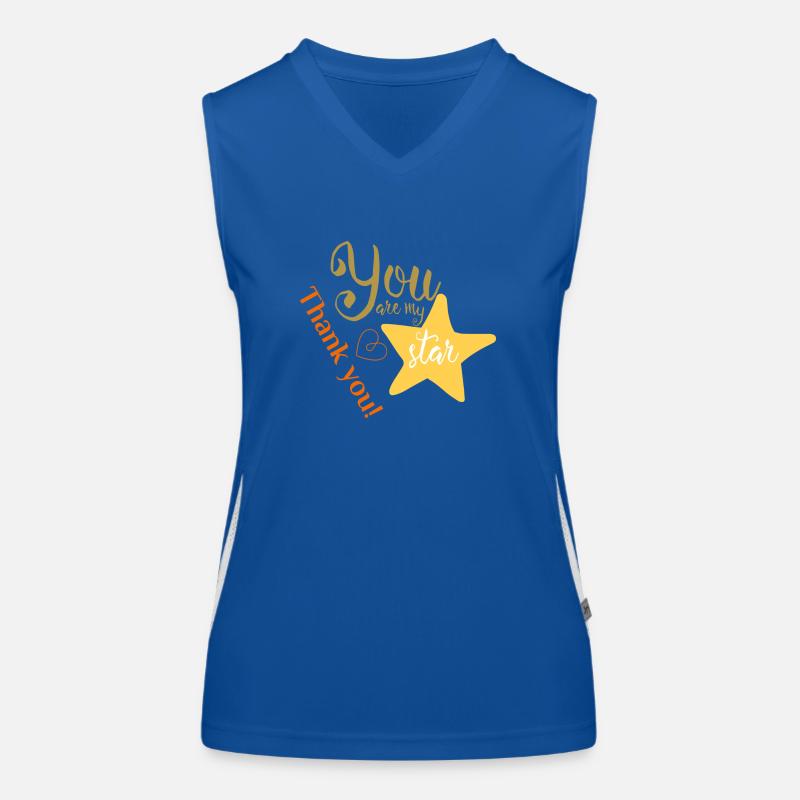 Mon étoile Débardeur respirant contrasté Femme