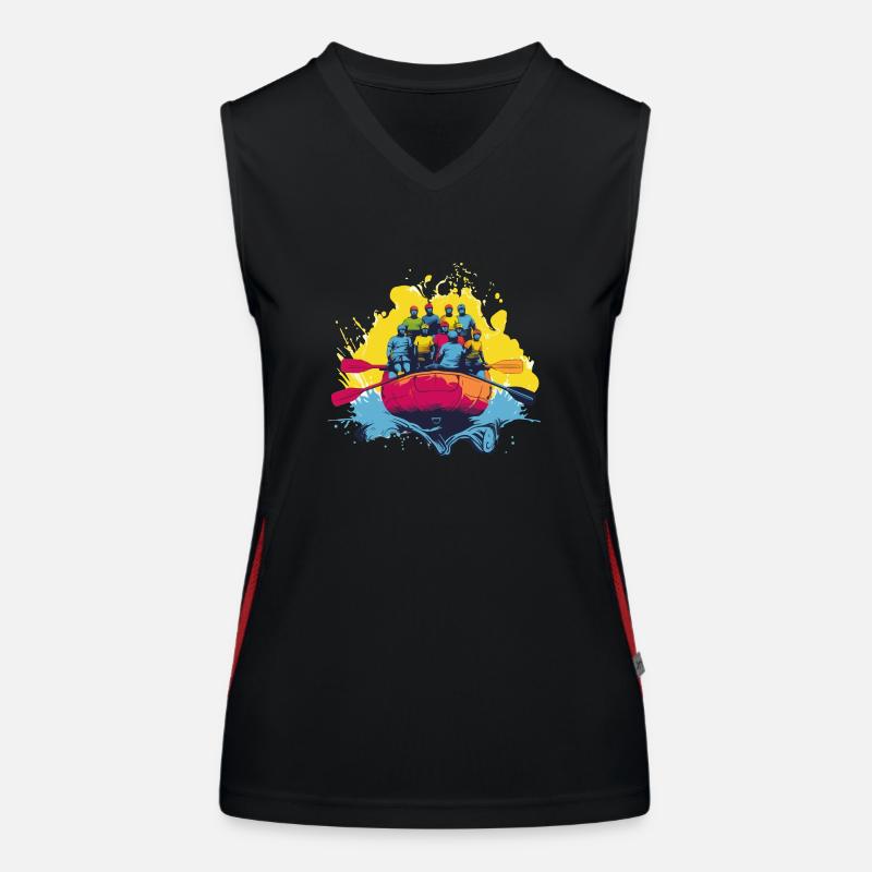 Rafting in der Gruppe Funktionelles Kontrast-Tank Top für Frauen