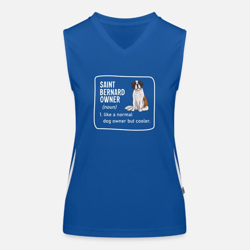Bernhardiner St. Bernhardshund Hund Funktionelles Kontrast-Tank Top für Frauen