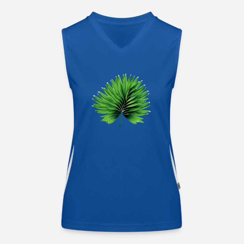 Das Palmenblatt Funktionelles Kontrast-Tank Top für Frauen
