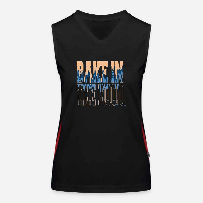 pampered chef cook cool chef curry happy Funktionelles Kontrast-Tank Top für Frauen