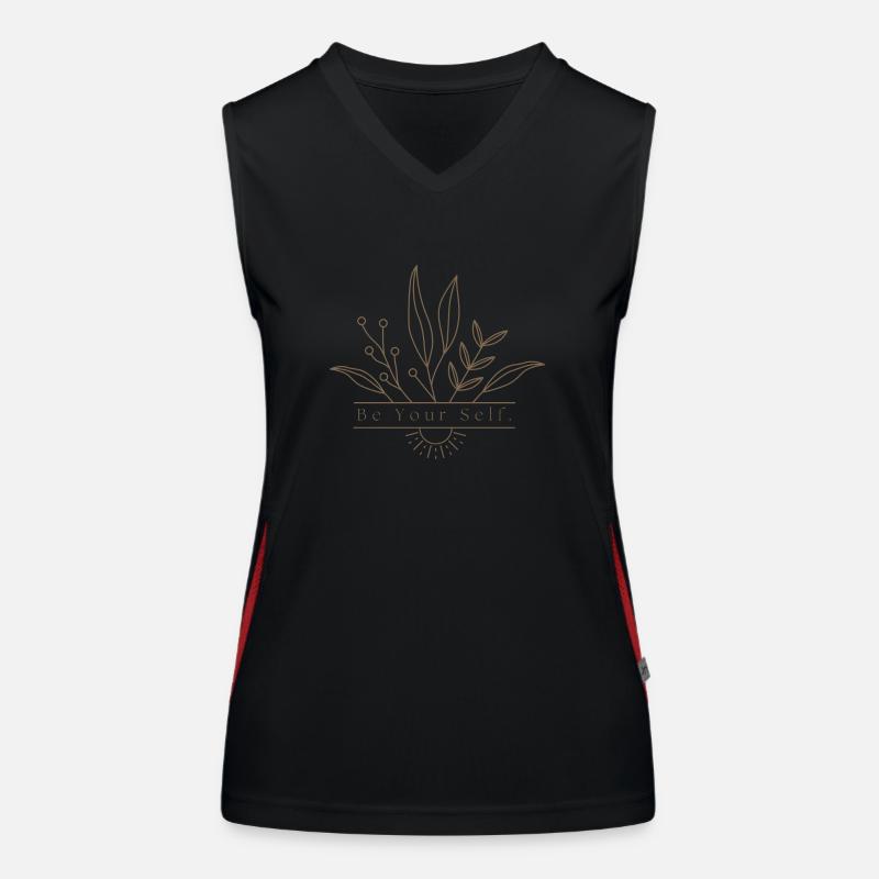 be Yourself Funktionelles Kontrast-Tank Top für Frauen
