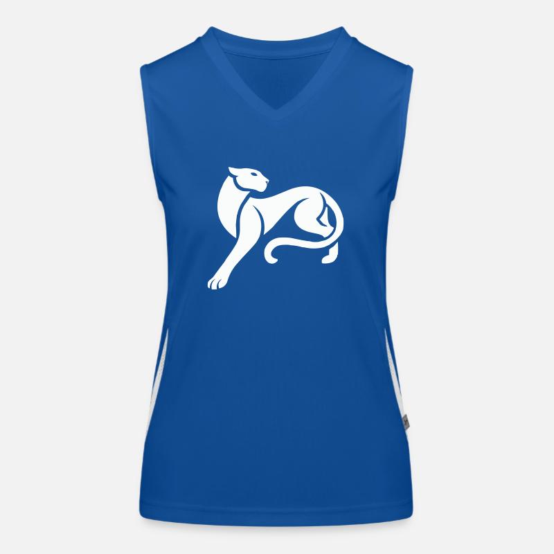 panthère Débardeur respirant contrasté Femme