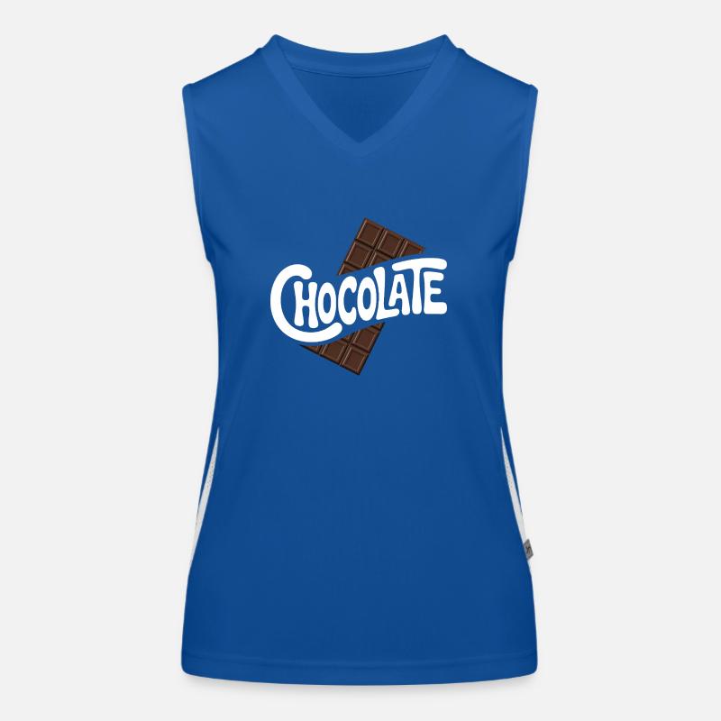 Schokolade - Cool Sweets Logo Funktionelles Kontrast-Tank Top für Frauen