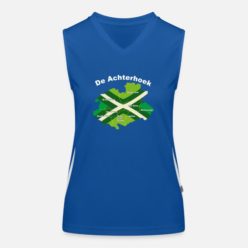 Plan du texte de l’Achterhoek Débardeur respirant contrasté Femme